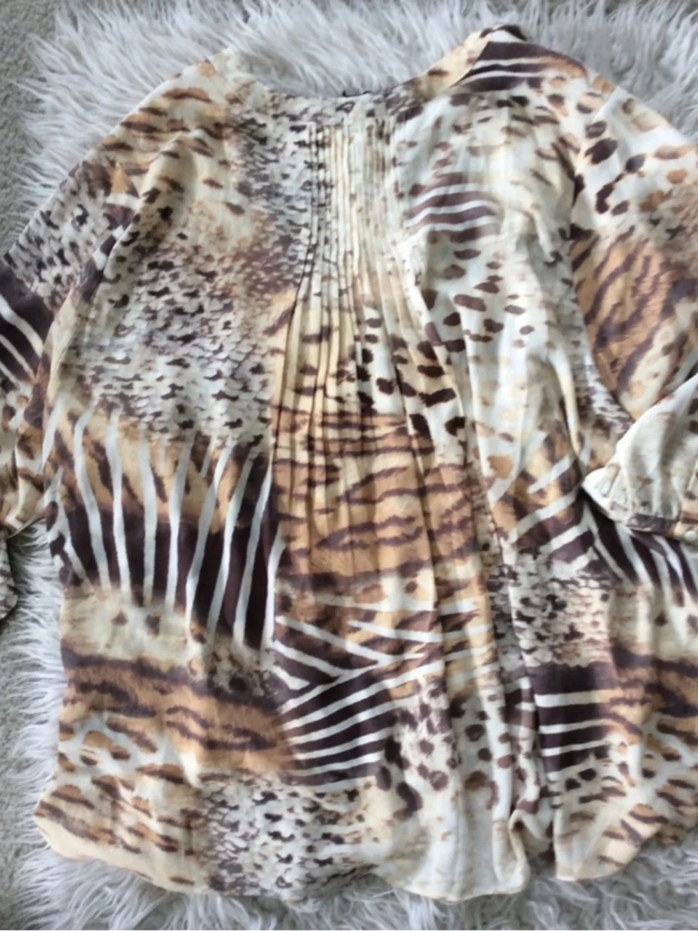 NWT NYDJ Pintuck Blouse in Wild Thing